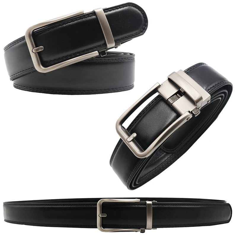 Women man Genuine Leather Belt For Female Strap Casual All-match Ladies Adjustable Belts Designer Automatic man belt buckle