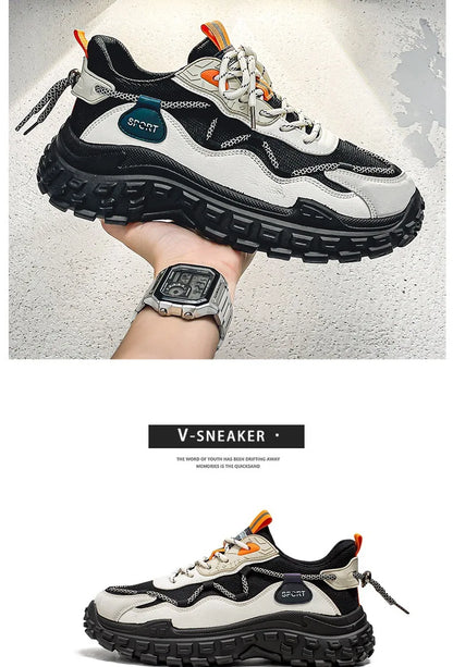 Men's sports running shoes breathable anti slip casual sneaker outdoor walking shoes for male students and men