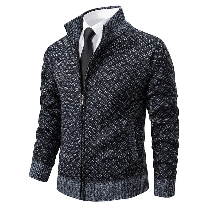 LEGIBLE 2025 Men's Sweaters Autumn Winter Wool Zipper Cardigan Sweaters Man Casual Knitwear Sweatercoat Male