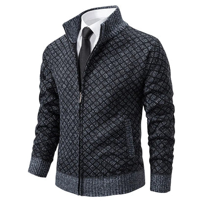 LEGIBLE 2025 Men's Sweaters Autumn Winter Wool Zipper Cardigan Sweaters Man Casual Knitwear Sweatercoat Male