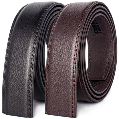 Genuine Leather Belts Without Buckle for Men Women High Quality Male Jeans Belt Large Size Belt No Buckle for Automatic Buckle
