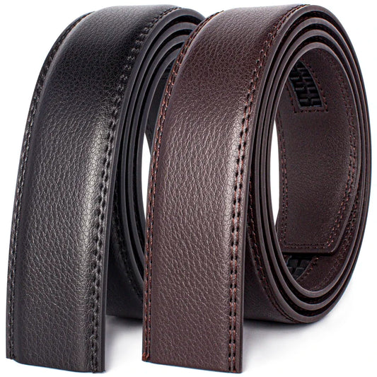 Genuine Leather Belts Without Buckle for Men Women High Quality Male Jeans Belt Large Size Belt No Buckle for Automatic Buckle