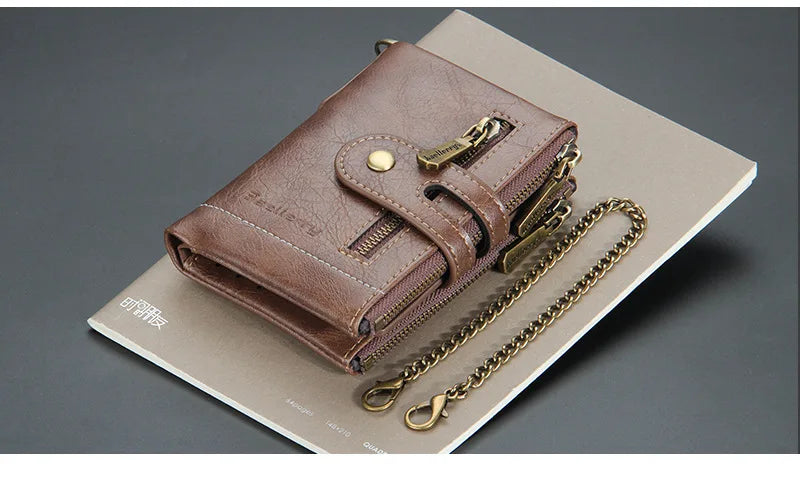 New Men Wallets Name Engraving 11 Card Holders Men Short Purse Double Zipper Coin Pocket High Quality Male Purse Cartera