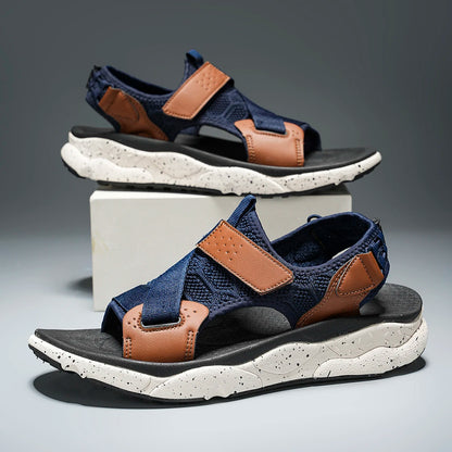 Men's Casual Sports Sandals Outdoor Hiking Sandals Comfortable Non-Slip Beach&Trekking Sandals Plus Size Adjustable
