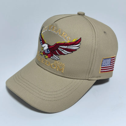 One USA 250th Anniversary Embroidered Baseball Cap Suitable for both men and women An ideal choice for personal use or as a gift