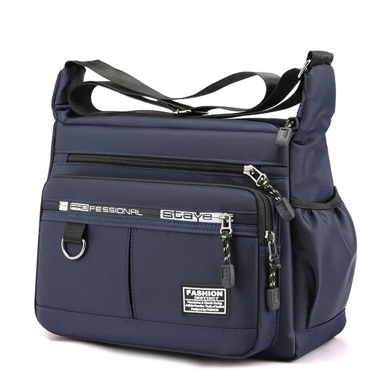 Men's business single-shoulder bag Large Capacity Men's Casual Multi-layer Pocket Fashion Single Shoulder Messenger  Bag