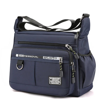 Men's business single-shoulder bag Large Capacity Men's Casual Multi-layer Pocket Fashion Single Shoulder Messenger  Bag