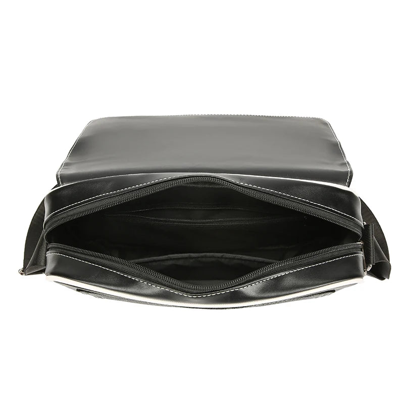 Fashion Casual Men Satchels Bag High Quality Soft PU Leather Men's Flap Handbag Casual Male Shoulder Bag Clutches Bag