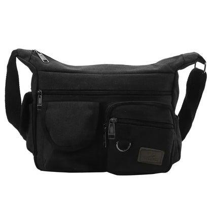 Heren Casual Sling Bag Messenger Crossbody Schouder Unisex Reizen Outdoor Vintage Tassen