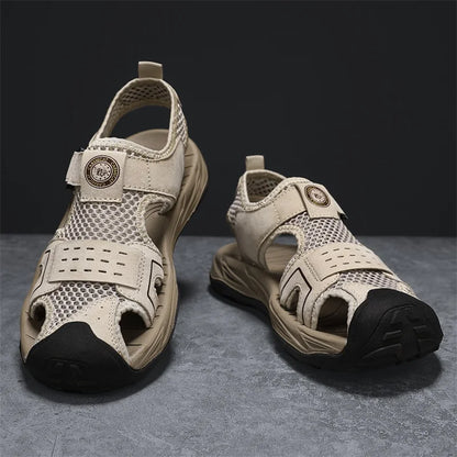 Summer Men' Sandals Breathable Beach Shoes Outdoor Men Casual Sandalies Fashion Male Casual Flats Quick Dry Walking Summer Shoes