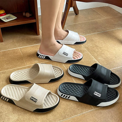 Fashion Big Size 40-47 Soft Bottom Chinelo Slide Men's Summer New Indoor Outdoor Comfortable Slippers for Man Streetwear Sandals
