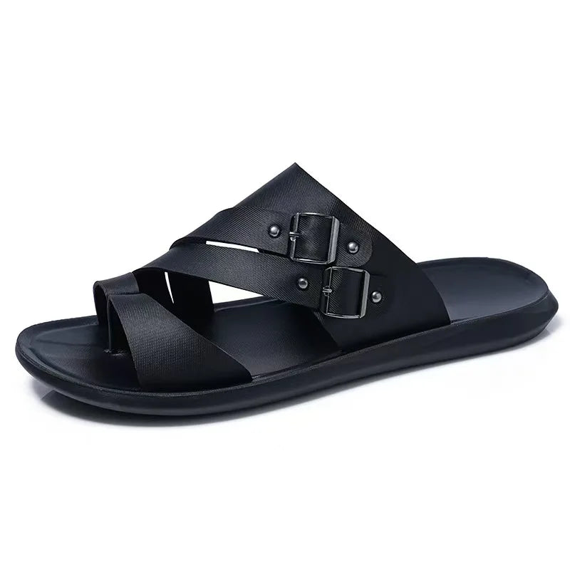 New Men's Daily Slippers Outdoor Casual Sandals Non-slip Lightweight Male Cool Slides Outdoor Man Half Drag Flip-flops Sandalias
