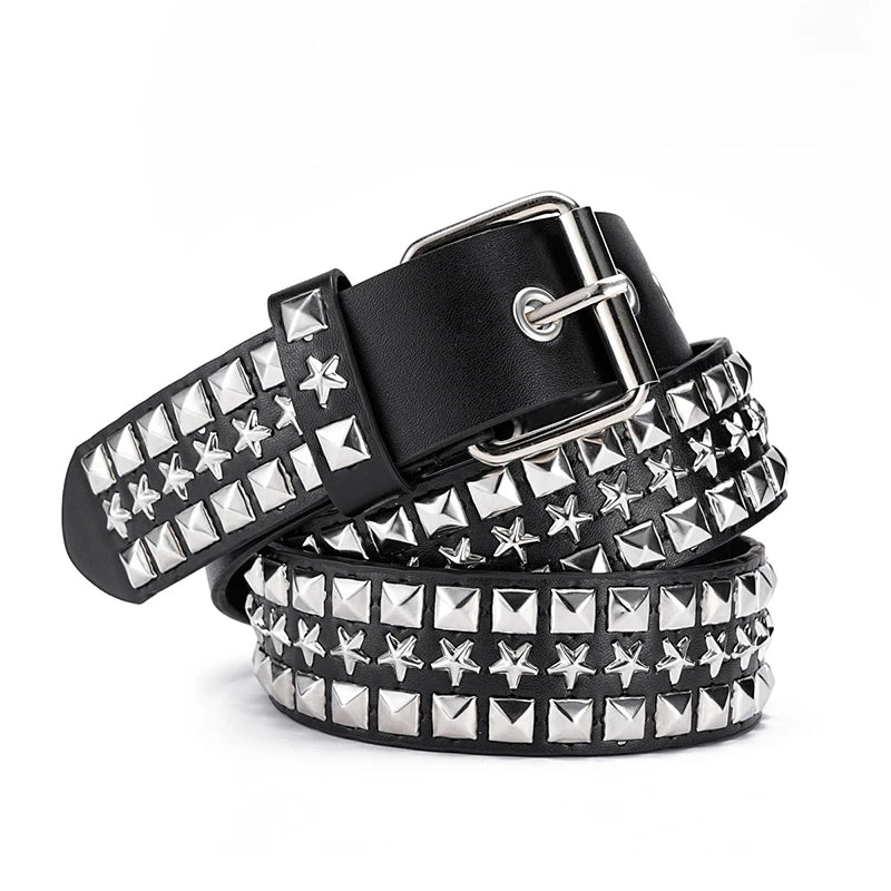 Fashion New Bronze Belt Metal Belt Men And Women Punk Hardware Jeans Belt Y2K Belt Designer Belt Women's BeltUniversal Box