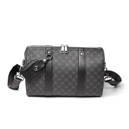 2026 Fashion Pillow Crossbody Bag Men Luxury Brand Men's Crossbody Bags Large Capacity Handbag Plaid Sling Shoulder Bag Male