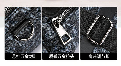 Business Men's Clutch Bags High Quality PU Leather Man's Small Shoulder Bag Multi-Functional Men Handbag Bag With Waist Strap