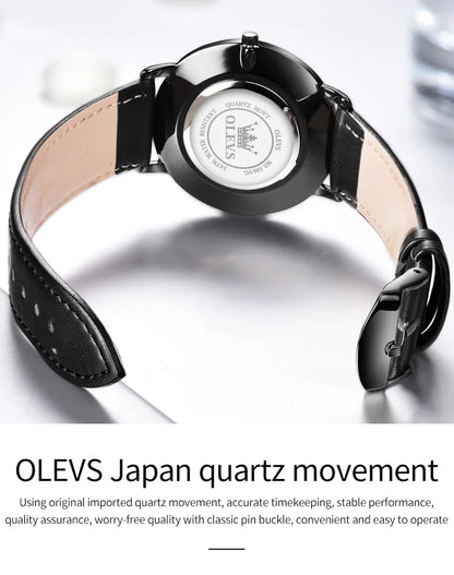 OLEVS 5869 Original Brand Fashion Men's Watch Simplicity Dial Trendy Quartz Watch Waterproof Date Milanese Mesh Belt  Wristwatch