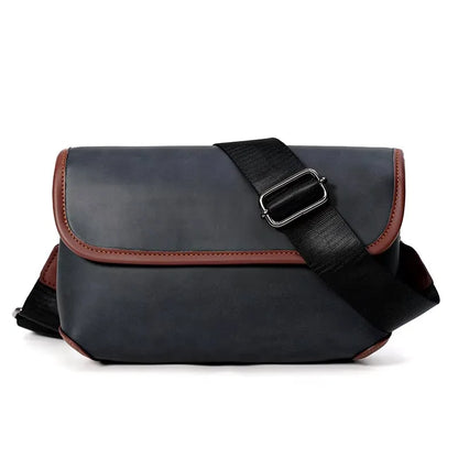 Casual Fashion Crossbody Bag Men Flap Shoulder Bag Vintage Design Shoulder Messenger Bags Unisex Mobile Phone Sling Handbags