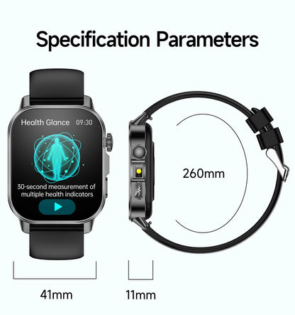 2026 Top Nursing Grade ECG+PPG Smart Watch Men Accurate Blood Pressure Lipids Uric Acid 2.0-inch AMOLED Screen HD Call Watch Men