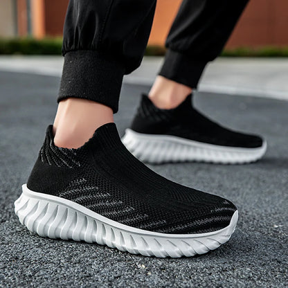 Men Sock Shoes Women Running Thick Sole Fashion Casual Sneakers Breathable Sport Shoes Couple Walking Fashion Sneakers Shoes
