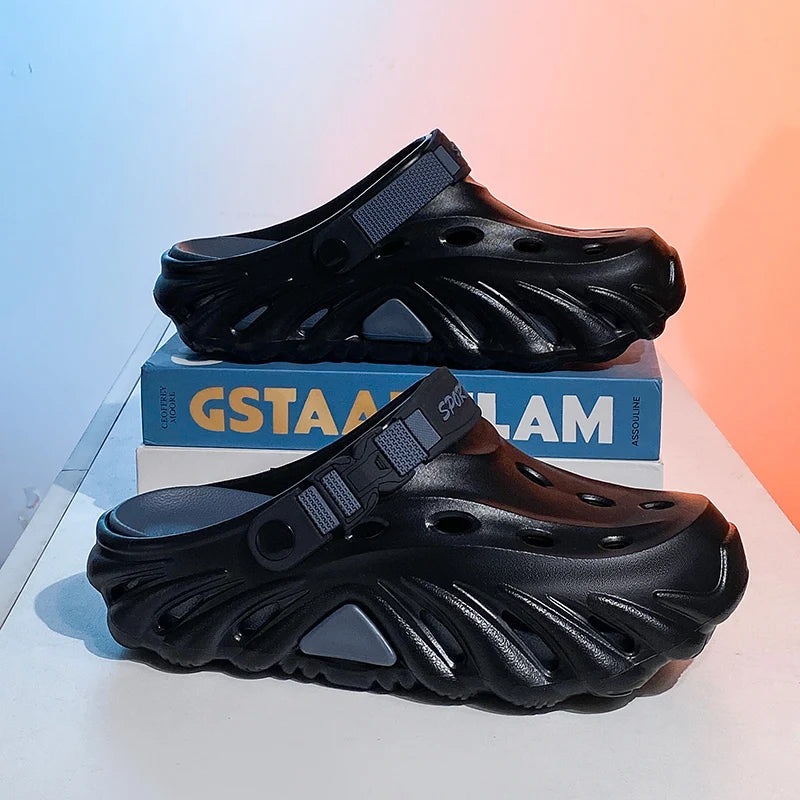 Male Sandals Casual Shoes Outdoor Beach Sandals Women Soft Clogs Garden Bottom Indoor Summer Flip Flops Men Massage Slippers