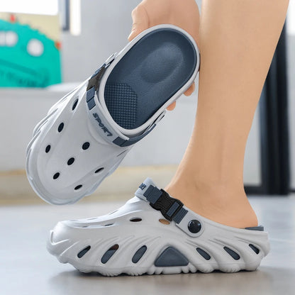 Male Sandals Casual Shoes Outdoor Beach Sandals Women Soft Clogs Garden Bottom Indoor Summer Flip Flops Men Massage Slippers