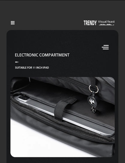 MATE ELAN Minimalism Waterproof Men Crossbody laptop Messenger Bags Simple Casual Male Nylon Travel Shoulder Bag School Bookbag