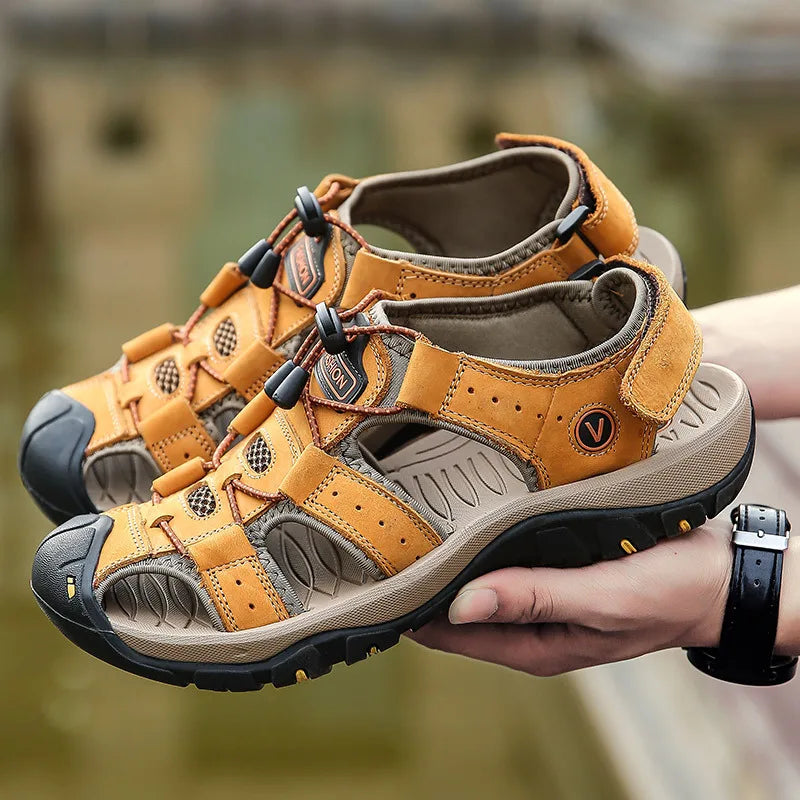 Men Sandals Fashion Casual Sport Sandals Summer Baotou Beach Sandal Outdoor Non Slip Treking Sandals Big Size48 Sandalias Hombre
