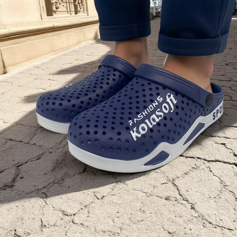 Men's Sandals, Comfortable, Lightweight, Non-Slip, Breathable Indoor and Outdoor Eva Slippers, Outdoor Garden Shoes, Beach Shoes