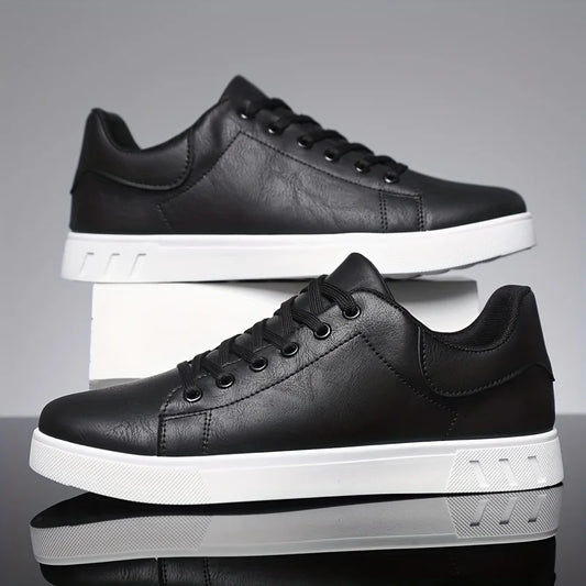 1 Pair of Minimalist Skate Shoes, Two Colors Available, Versatile and Comfortable, Plus Size Lace-Up, Soft Sole Lightweight, All