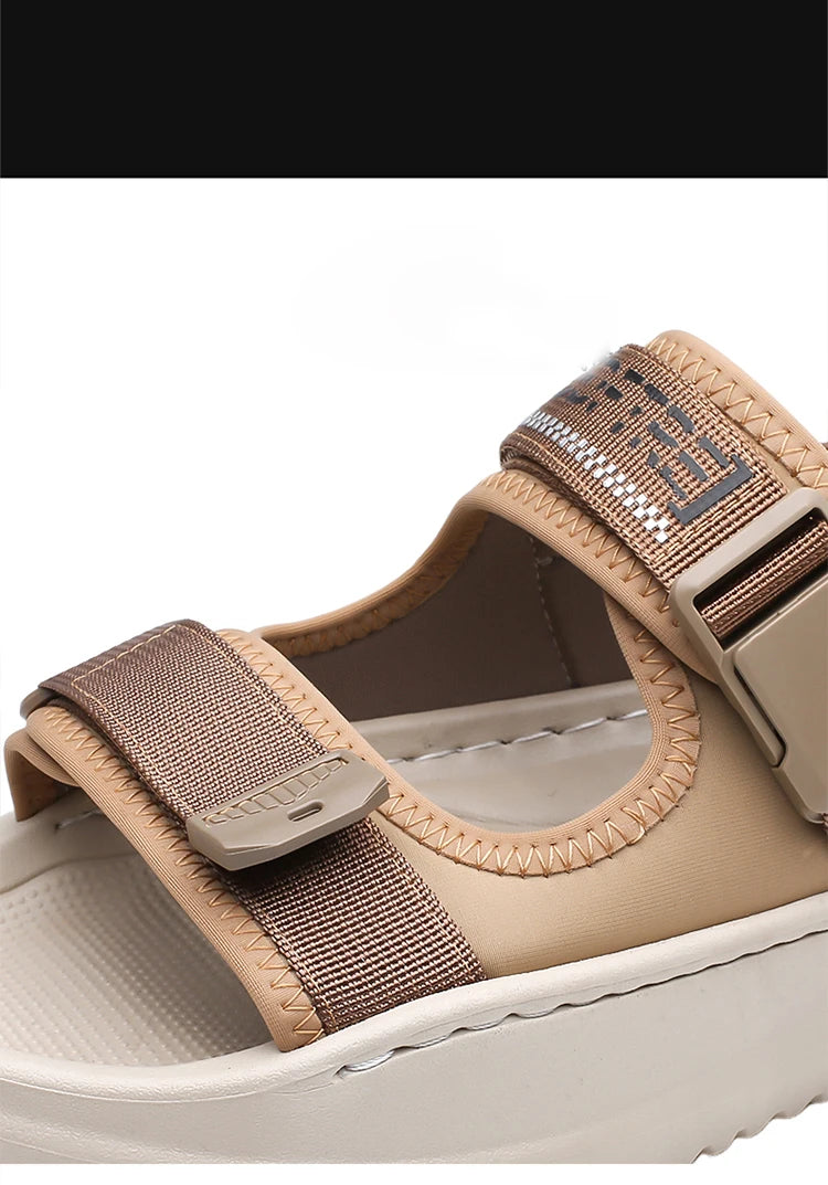 Men's Roman Sandals Summer Outdoor Sports Slip-On Shoes Anti-Slip Breathable Soft Bottom Casual Beach Shoes-WC20258