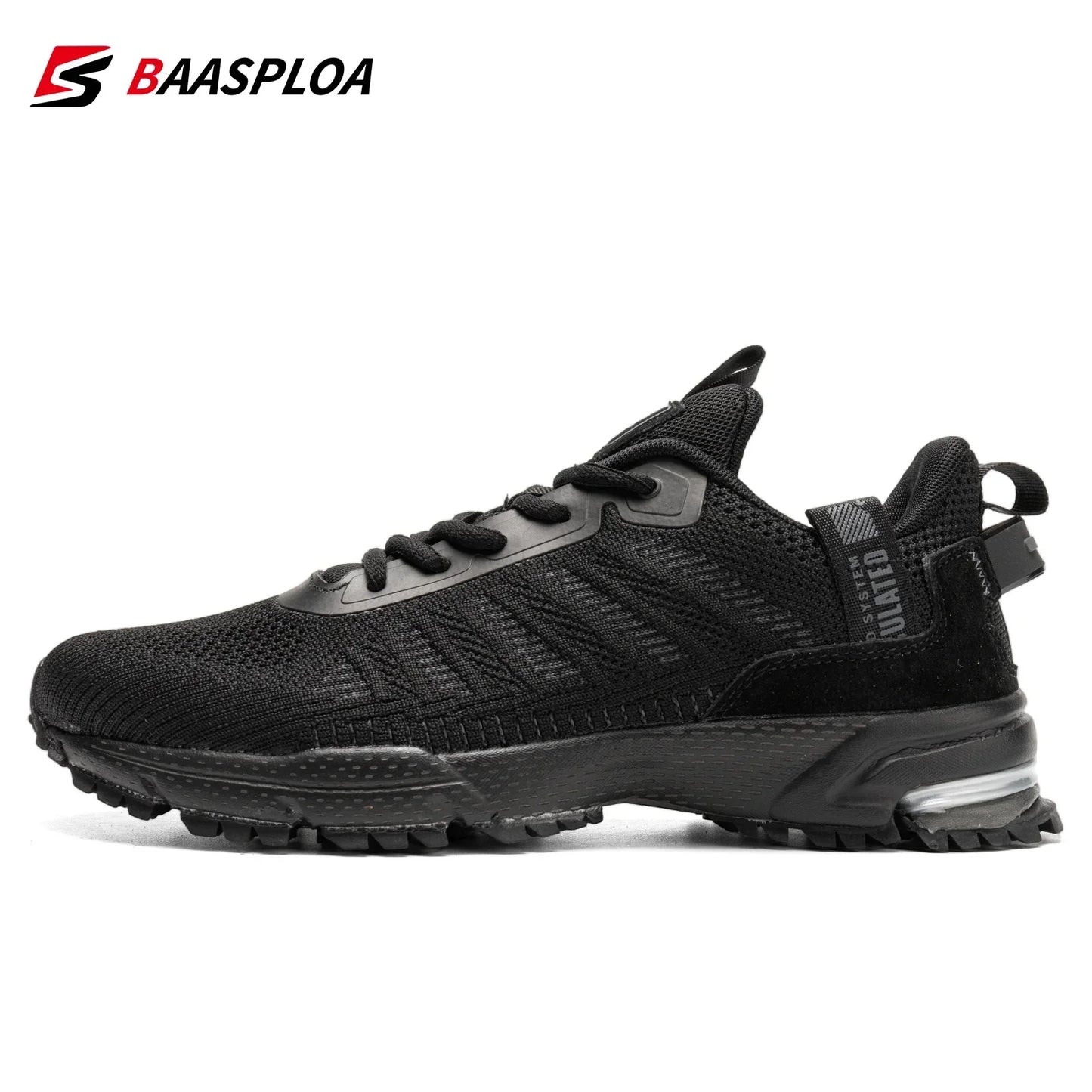 Baasploa Men Running Shoes Lightweight Breathable Jogging Sport Shoes Male Lace-up Fashion Comfort Casual Sneakers Non-slip