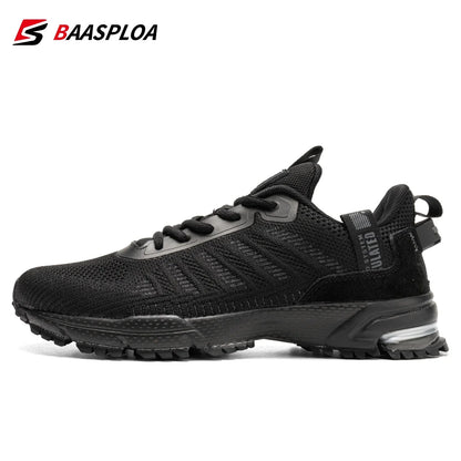 Baasploa Men Running Shoes Lightweight Breathable Jogging Sport Shoes Male Lace-up Fashion Comfort Casual Sneakers Non-slip