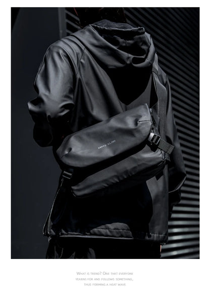 MATE ELAN Minimalism Waterproof Men Crossbody laptop Messenger Bags Simple Casual Male Nylon Travel Shoulder Bag School Bookbag