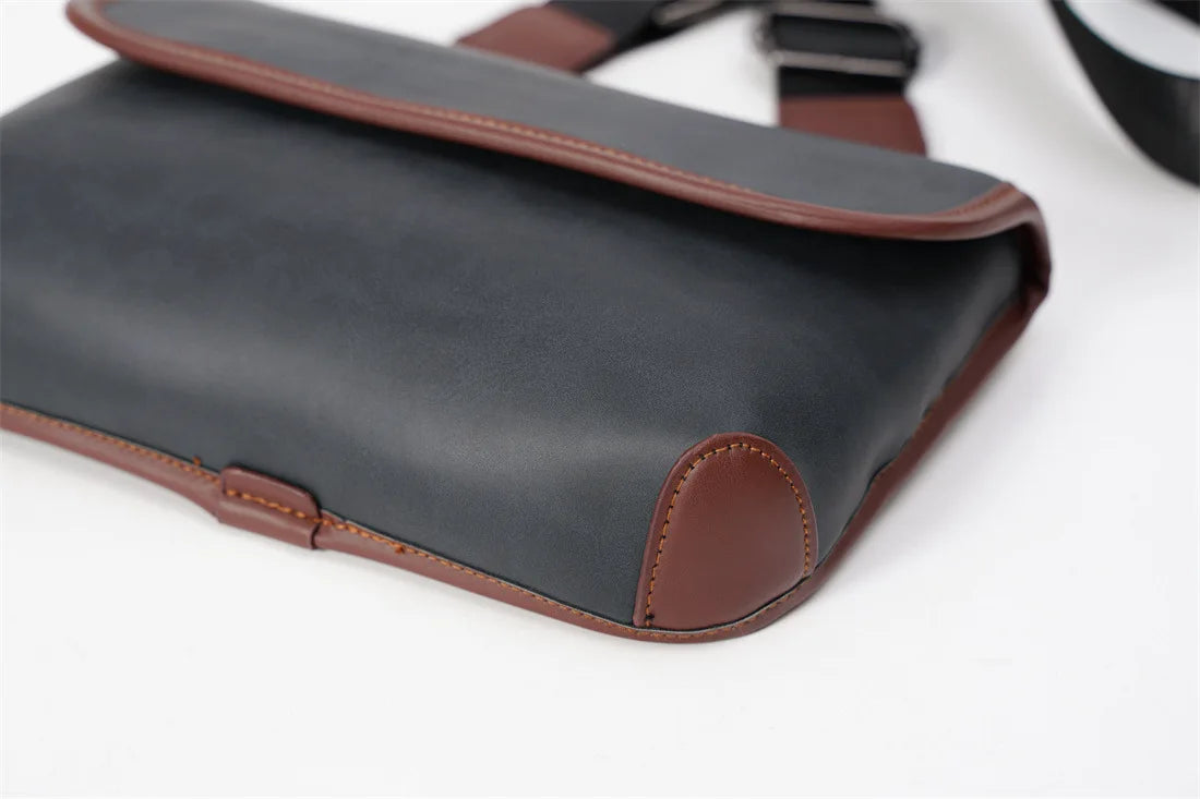 Casual Fashion Crossbody Bag Men Flap Shoulder Bag Vintage Design Shoulder Messenger Bags Unisex Mobile Phone Sling Handbags