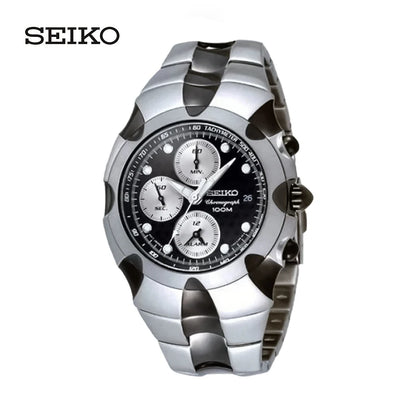 Original Japan SEIKO Men Watch Chronograph Series Quartz Watches 100m waterproof Sports watch SNA765J1