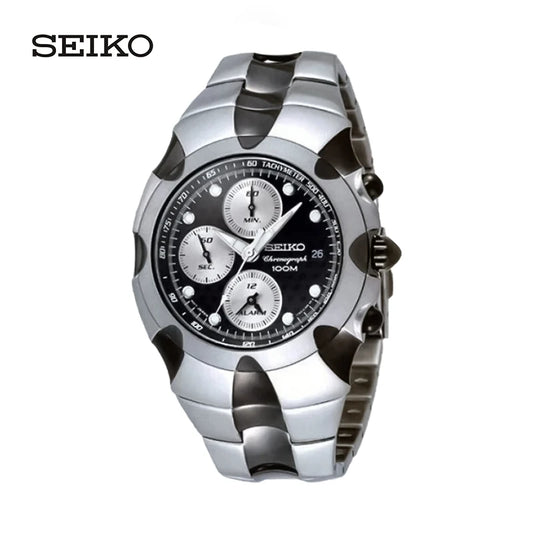 Original Japan SEIKO Men Watch Chronograph Series Quartz Watches 100m waterproof Sports watch SNA765J1