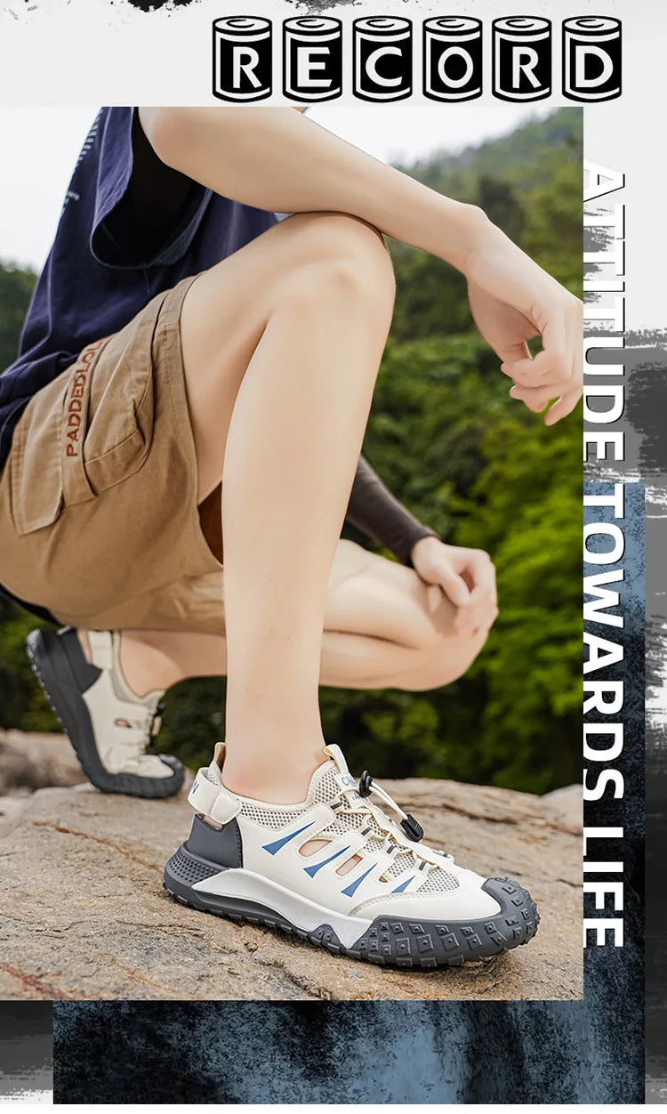 Tenis Masculino 2026 Hot Sale Summer Men Hollow Out Shoes Breathable Beach Shoes Non Slip Wear-resistant Sports Casual Sandals
