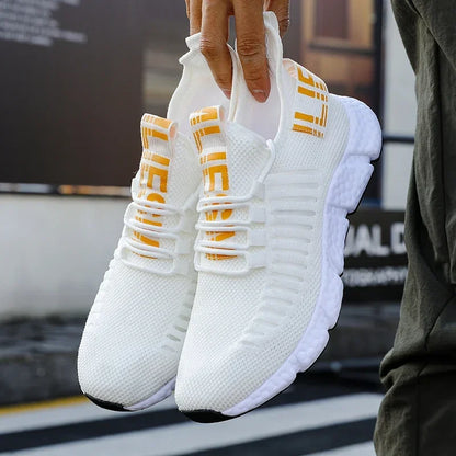 Summer Men Sneakers Lightweight Breathable Mesh Outdoor Casual Shoes Fashionable Tennis Training Shoes Men's Free Shipping
