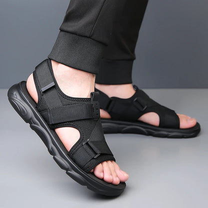 YRZL Sandals Soft Comfortable Non-Slip Men Shoes High Quality Beach Sandals Mens Gladiator Sandals Summer Casual Flat Shoes
