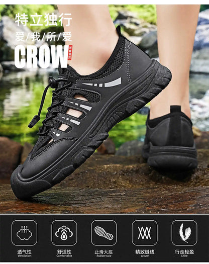 Men's 2026 Summer New Fashion Breathable River Trekking Shoes, Outdoor Beach Shoes, Soft Sole Quick-Dry Footwear