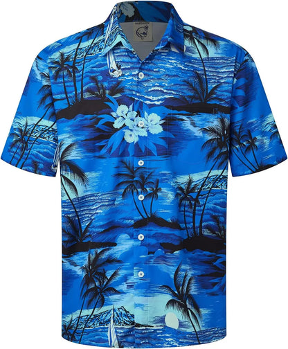 Men's Coconut Tree 3D Print Shirt for Summer - Quick-Drying, Loose Fit, Suitable for Everyday Wear, Perfect for Beach Vacations