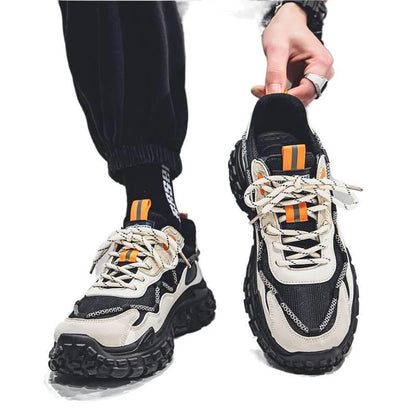 Men's sports running shoes breathable anti slip casual sneaker outdoor walking shoes for male students and men