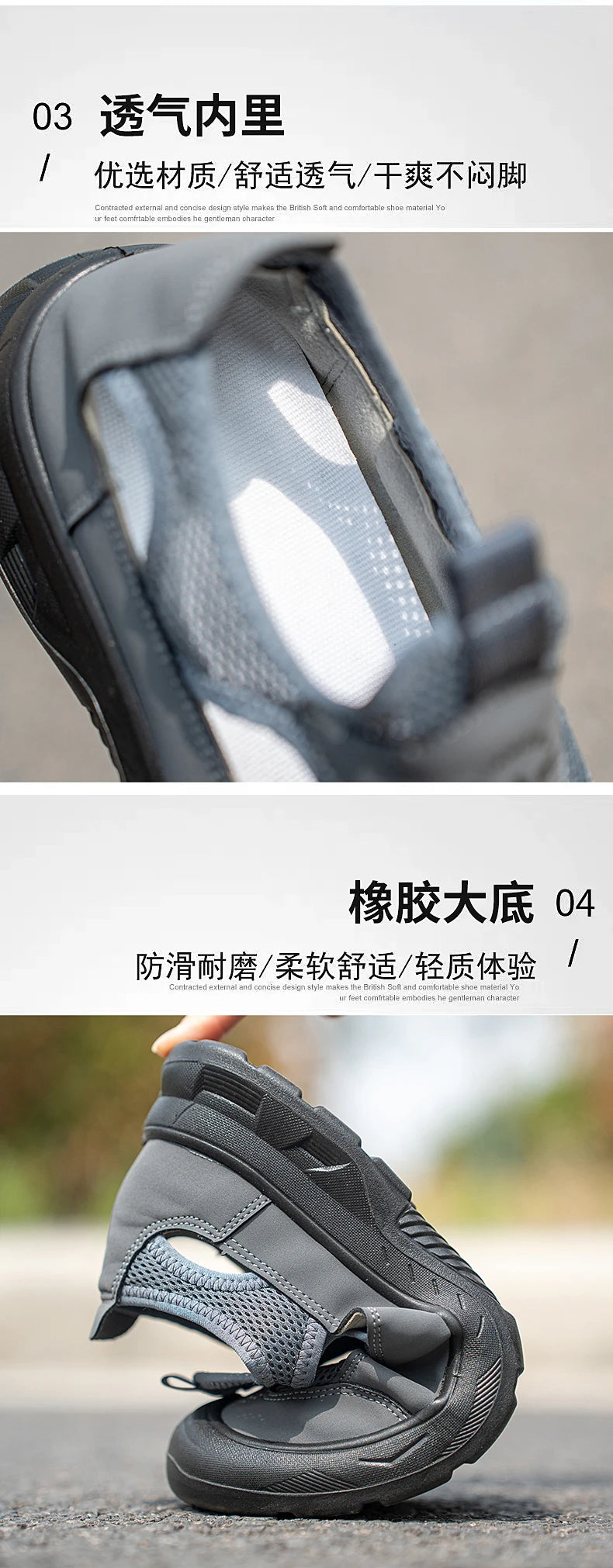 2025 Summer Men's Sandals New Hollow Breathable Beach Shoes Ultra Light Anti Slip Summer Casual Shoes Walking Shoes
