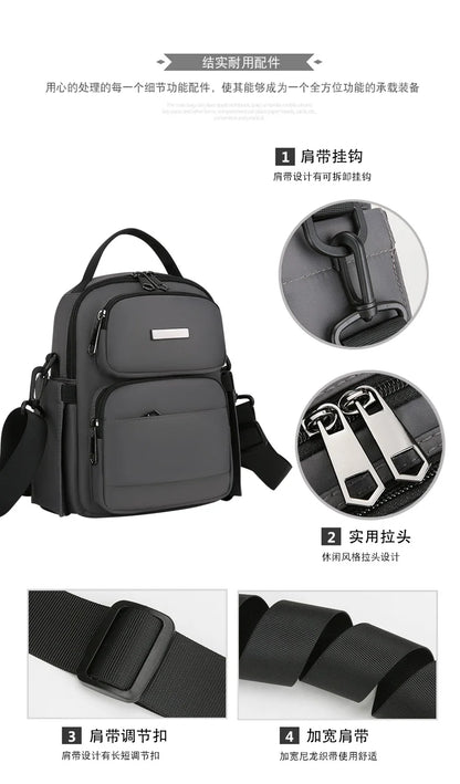 Men's Bag Outdoor Travel Shoulder Bag High Quality Nylon Crossbody Bags For Man Multi Functional Men's Handbag Bag Waist Packs
