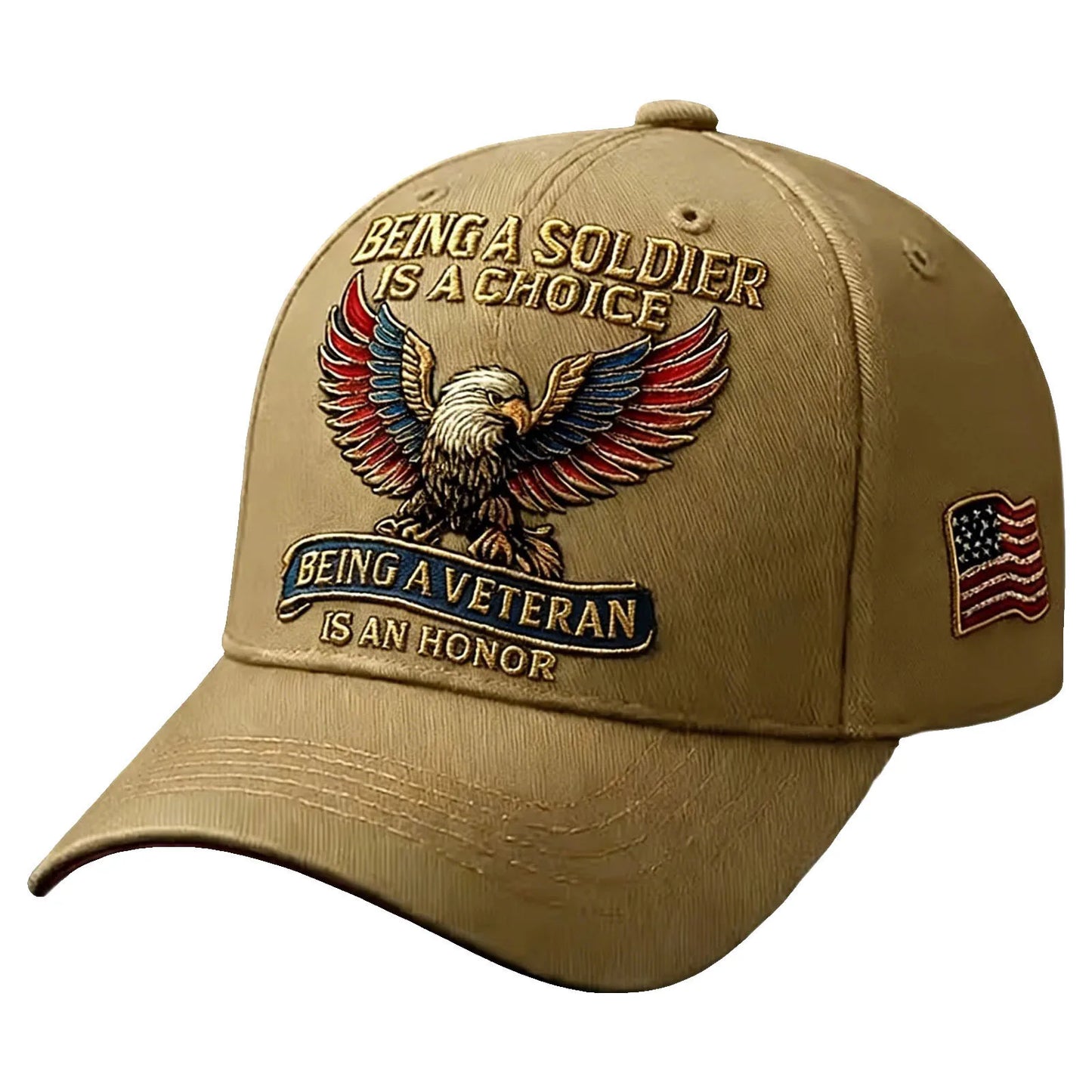 United States 250th Anniversary Cap Adjustable Washed Cotton Baseball Cap Vintage Tribute Eagle Printed Patriotic Trucker Hat