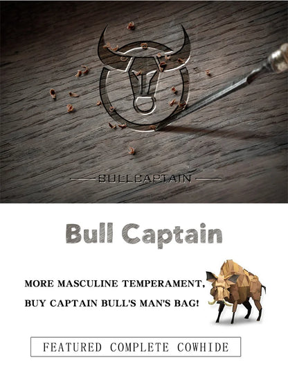 BULLCAPTAIN New Men's Leather Wallet RFID Function Fashion Business Multi-Card Men's Wallet Clip QB026