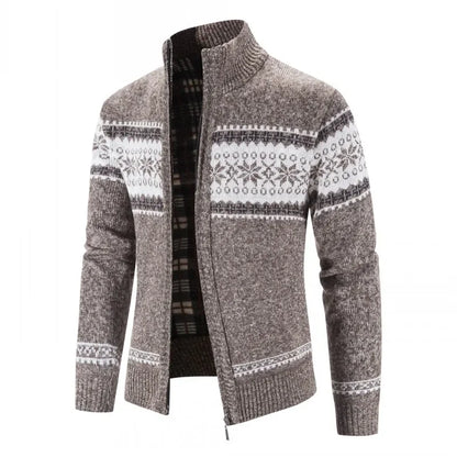 LEGIBLE 2025 Men's Sweaters Autumn Winter Wool Zipper Cardigan Sweaters Man Casual Knitwear Sweatercoat Male