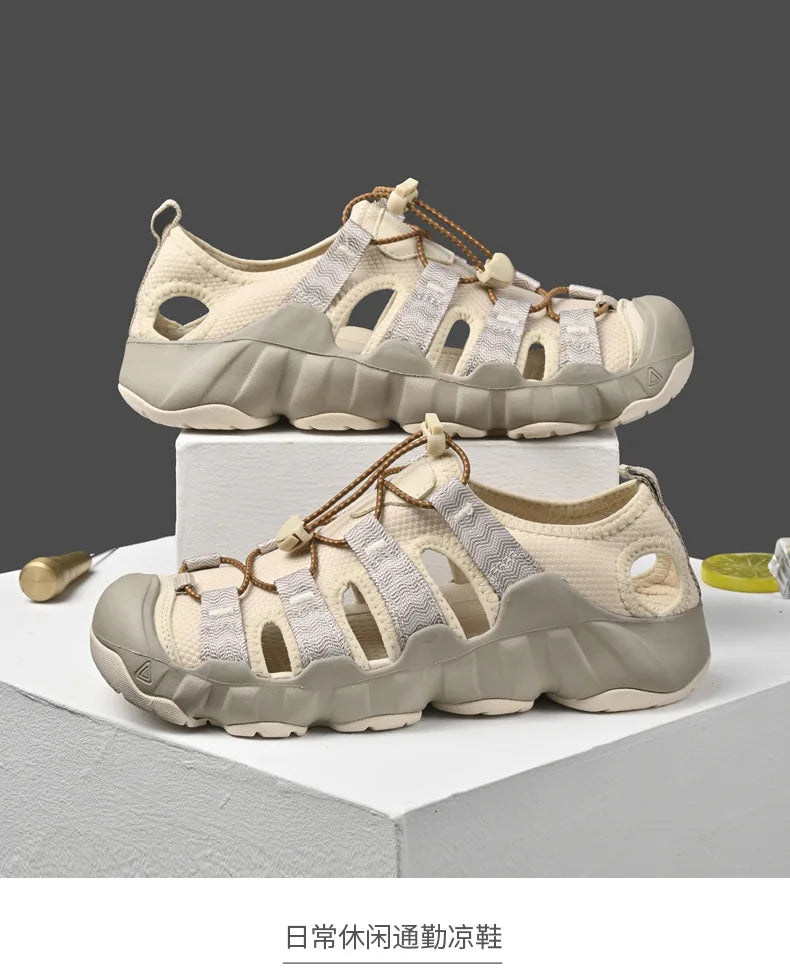 Brand Summer Men's Sandals Fashion Design Beach Men Sandals Outdoor Couple Wading Sandals Non-slip Flat Men Sneakers Size 36-46