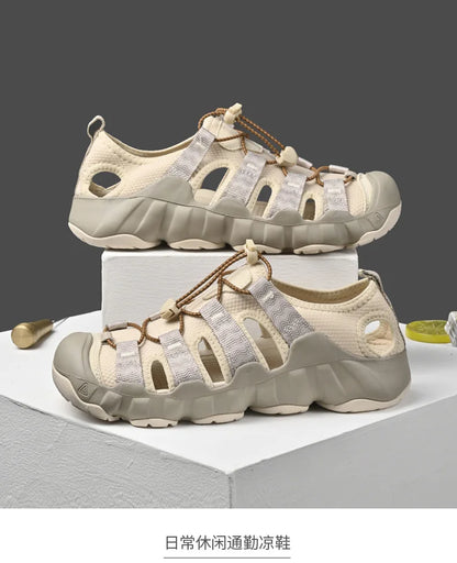 Brand Summer Men's Sandals Fashion Design Beach Men Sandals Outdoor Couple Wading Sandals Non-slip Flat Men Sneakers Size 36-46