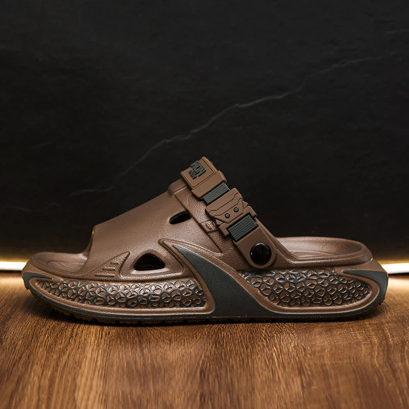 Summer Men's Slippers Beach Clogs Outdoor Sandals Soft EVA Slides New Design Men Casual Garden Shoes Male Street Slippers